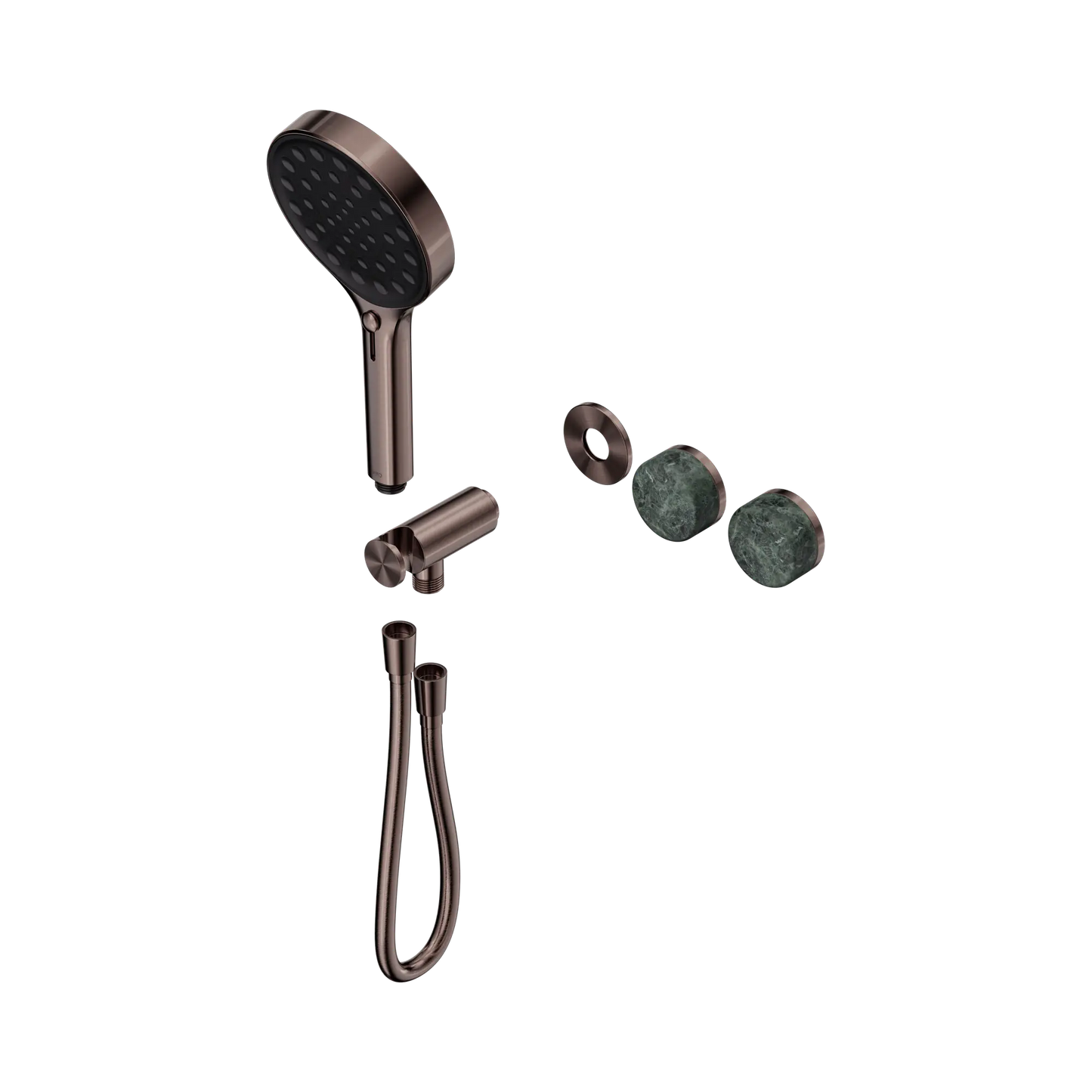 Serenity Progressive Shower System With Verde Alpi Handle And Serenity Hand Shower Trim Kit Only Brushed Bronze