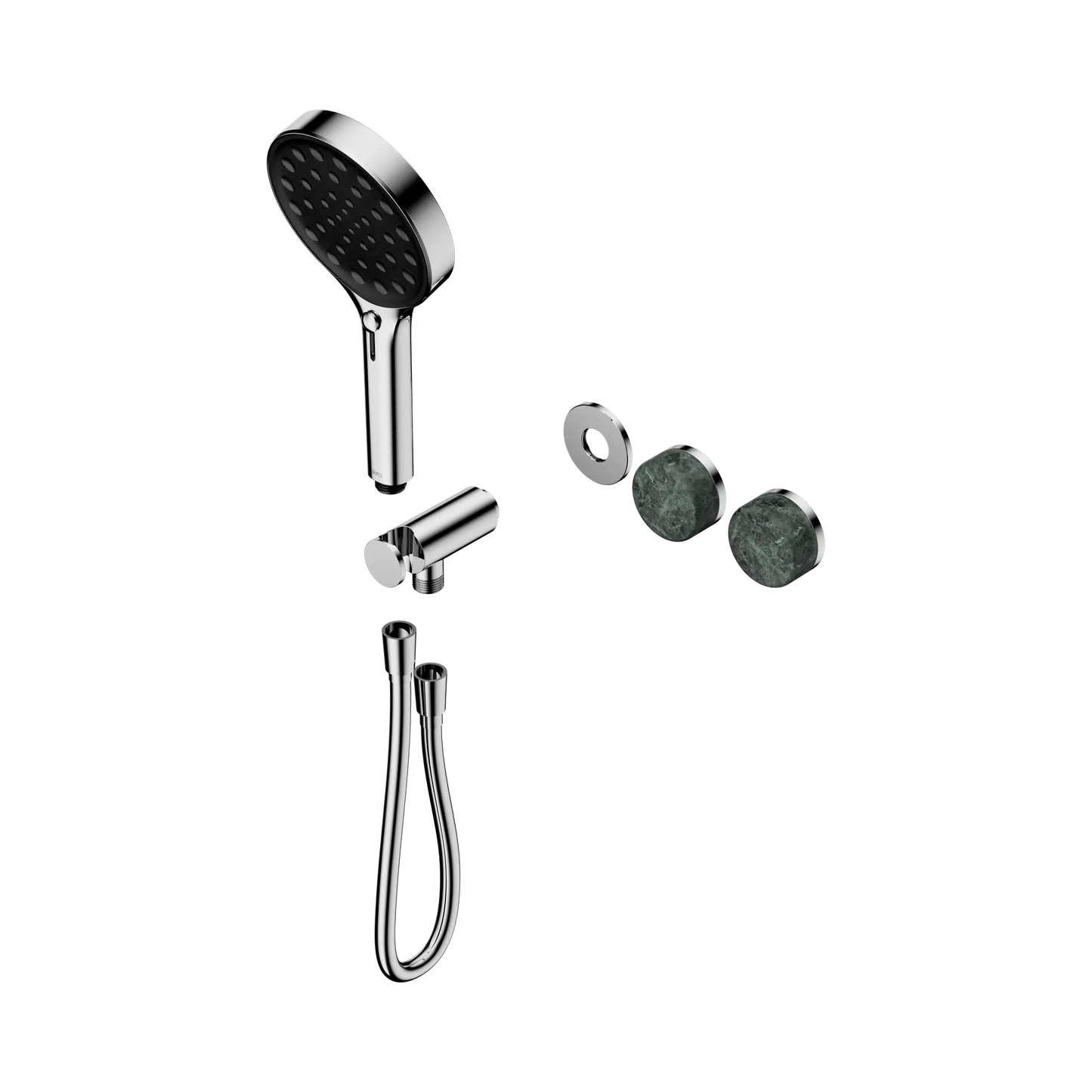 Serenity Progressive Shower System With Verde Alpi Handle And Serenity Hand Shower Trim Kit Only Chrome
