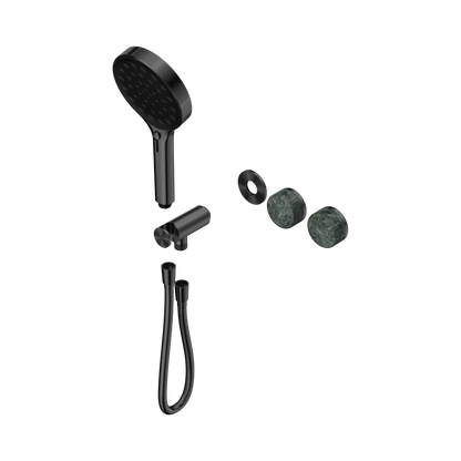 Serenity Progressive Shower System With Verde Alpi Handle And Serenity Hand Shower Trim Kit Only Gun Metal