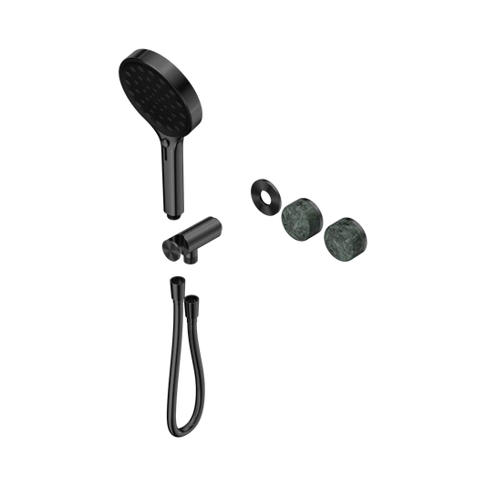 Serenity Progressive Shower System With Verde Alpi Handle And Serenity Hand Shower Trim Kit Only Gun Metal