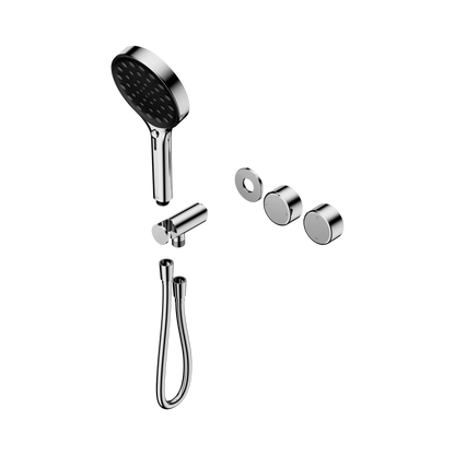 Serenity Progressive Shower System With Metal Handle And Serenity Hand Shower Trim Kit Only Chrome