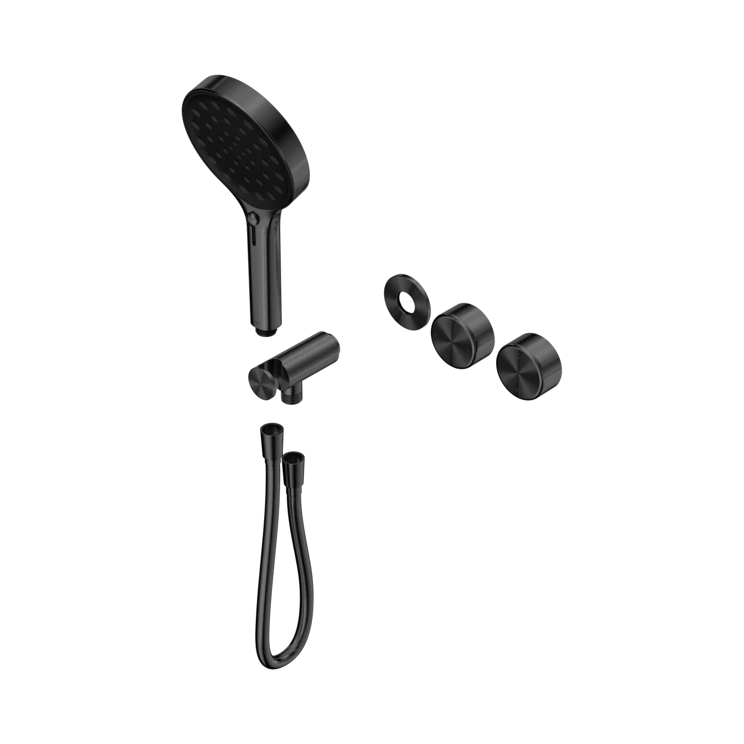 Serenity Progressive Shower System With Metal Handle And Serenity Hand Shower Trim Kit Only Gun Metal