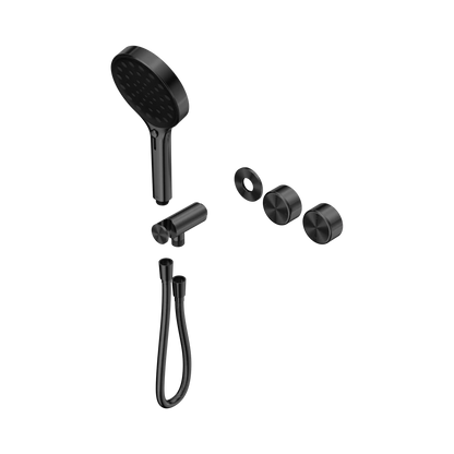 Serenity Progressive Shower System With Metal Handle And Serenity Hand Shower Trim Kit Only Gun Metal