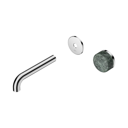 Serenity Progressive Wall Basin Mixer 160mm Spout With Verde Alpi Handle Trim Kit Only Chrome