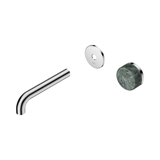 Serenity Progressive Wall Basin Mixer 160mm Spout With Verde Alpi Handle Trim Kit Only Chrome