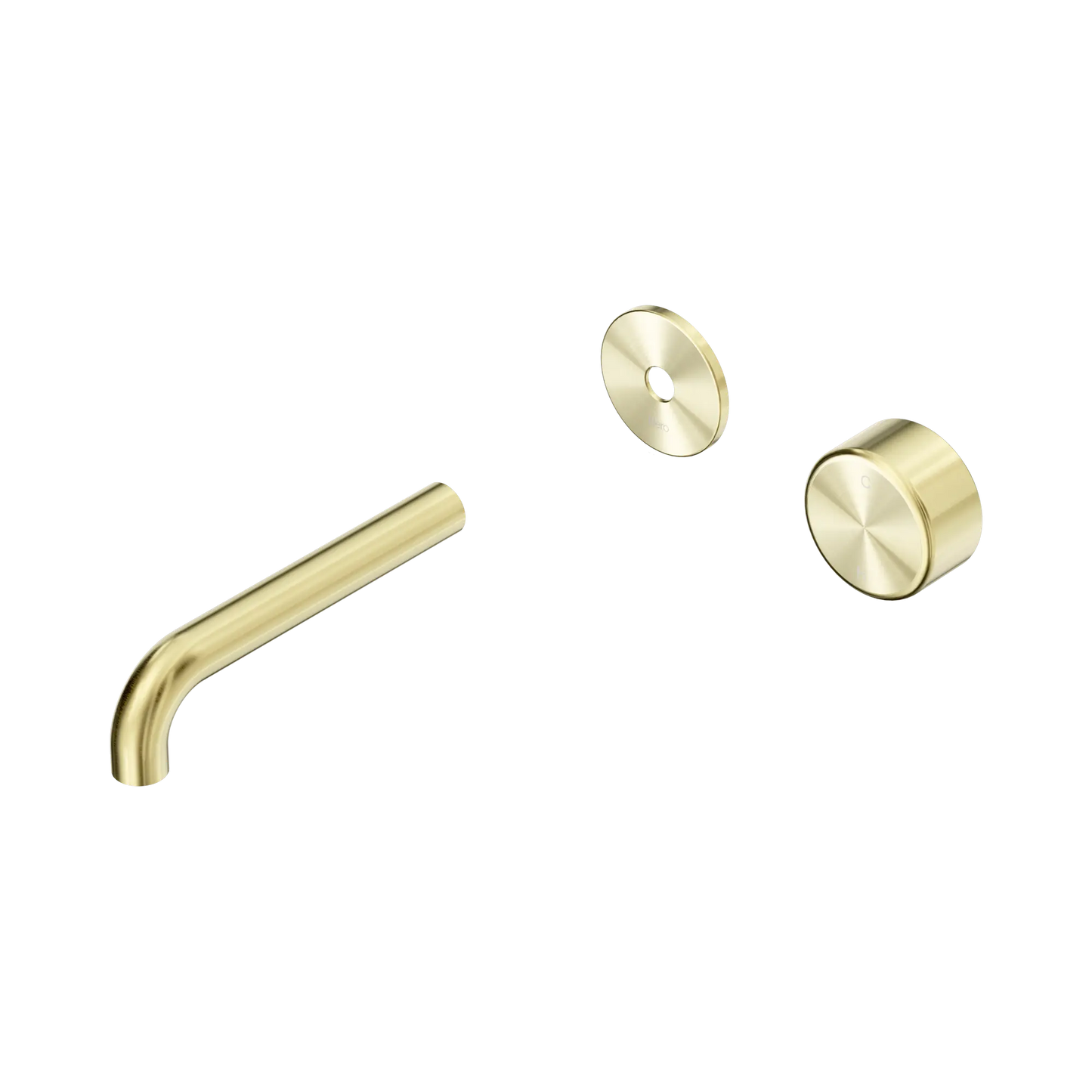 Serenity Progressive Wall Basin Mixer 160mm Spout With Metal Handle Trim Kit Only Brushed Gold