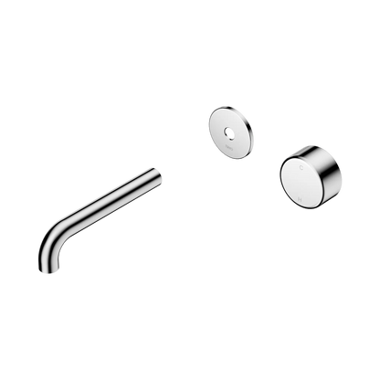 Serenity Progressive Wall Basin Mixer 160mm Spout With Metal Handle Trim Kit Only Chrome