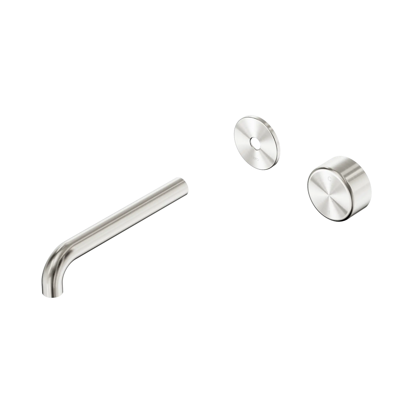 Serenity Progressive Wall Basin Mixer 185mm Spout With Metal Handle Trim Kit Only Brushed Nickel