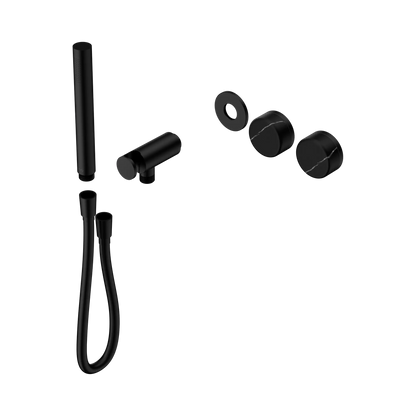 Serenity Progressive Shower System With Marquina Black Handle And Slim Shower Trim Kit Only Matte Black