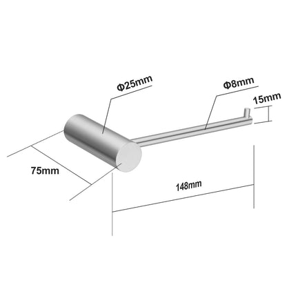 Brushed Nickel Toilet Paper Holder