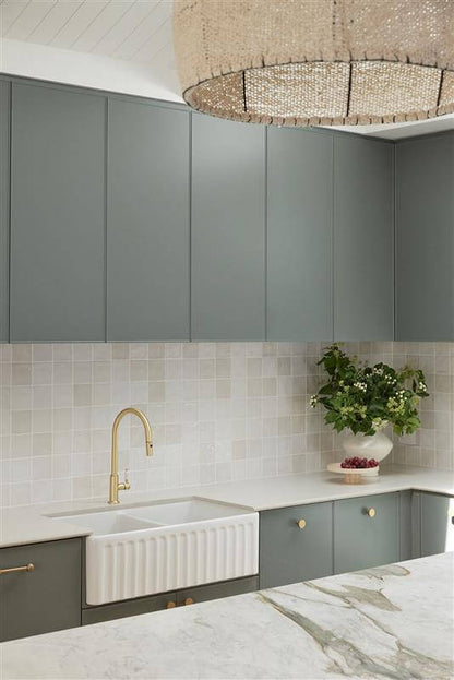 Ludlow Pull Out Sink Mixer with Metal Handle - Brushed Brass