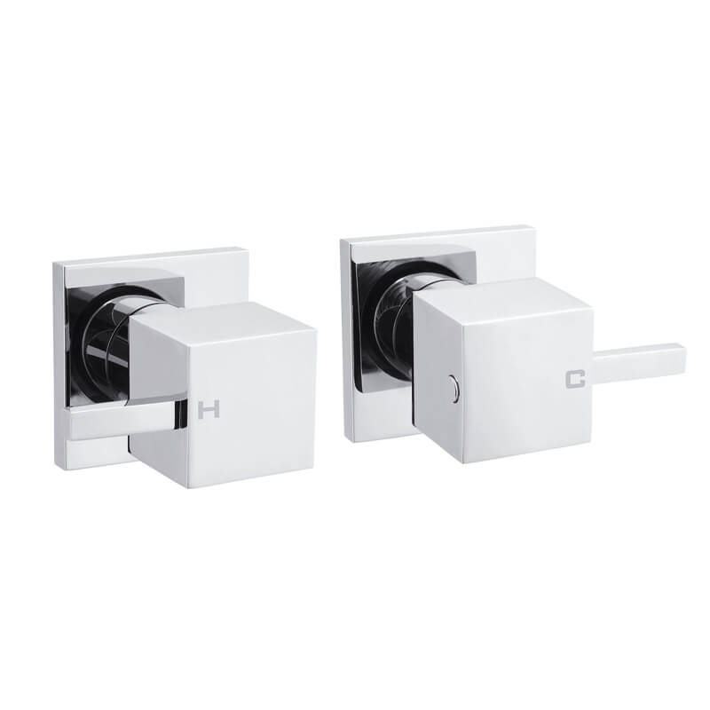Square Wall Top_4/1 Turn - Chrome