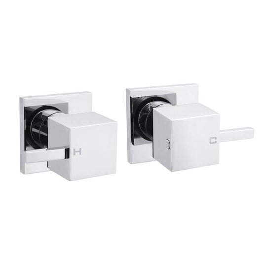 Square Wall Top_4/1 Turn - Chrome