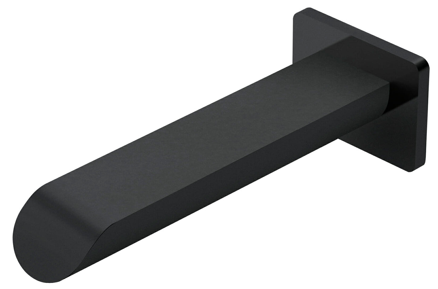 Kara Bath Spout Curved Tip - Matt Black