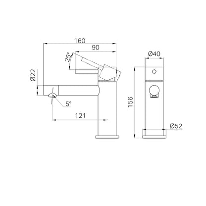 Dolce II Basin Mixer Brushed Nickel