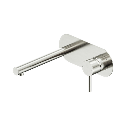 Dolce II Wall Basin/Bath Mixer Brushed Nickel