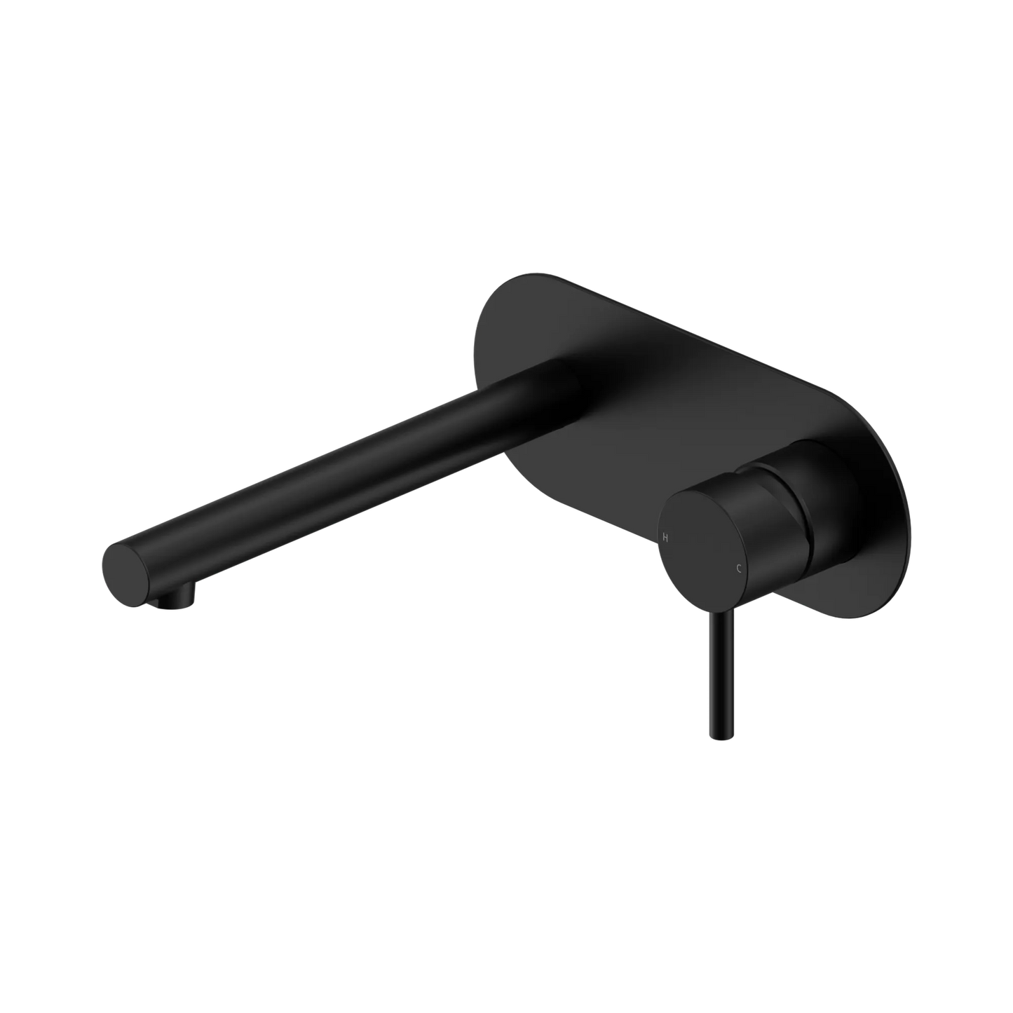 Dolce II Wall Basin/Bath Mixer Matte Black