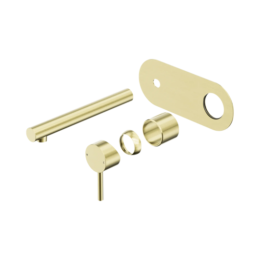 Dolce II Wall Basin/Bath Mixer Trim Kits Only Brushed Gold