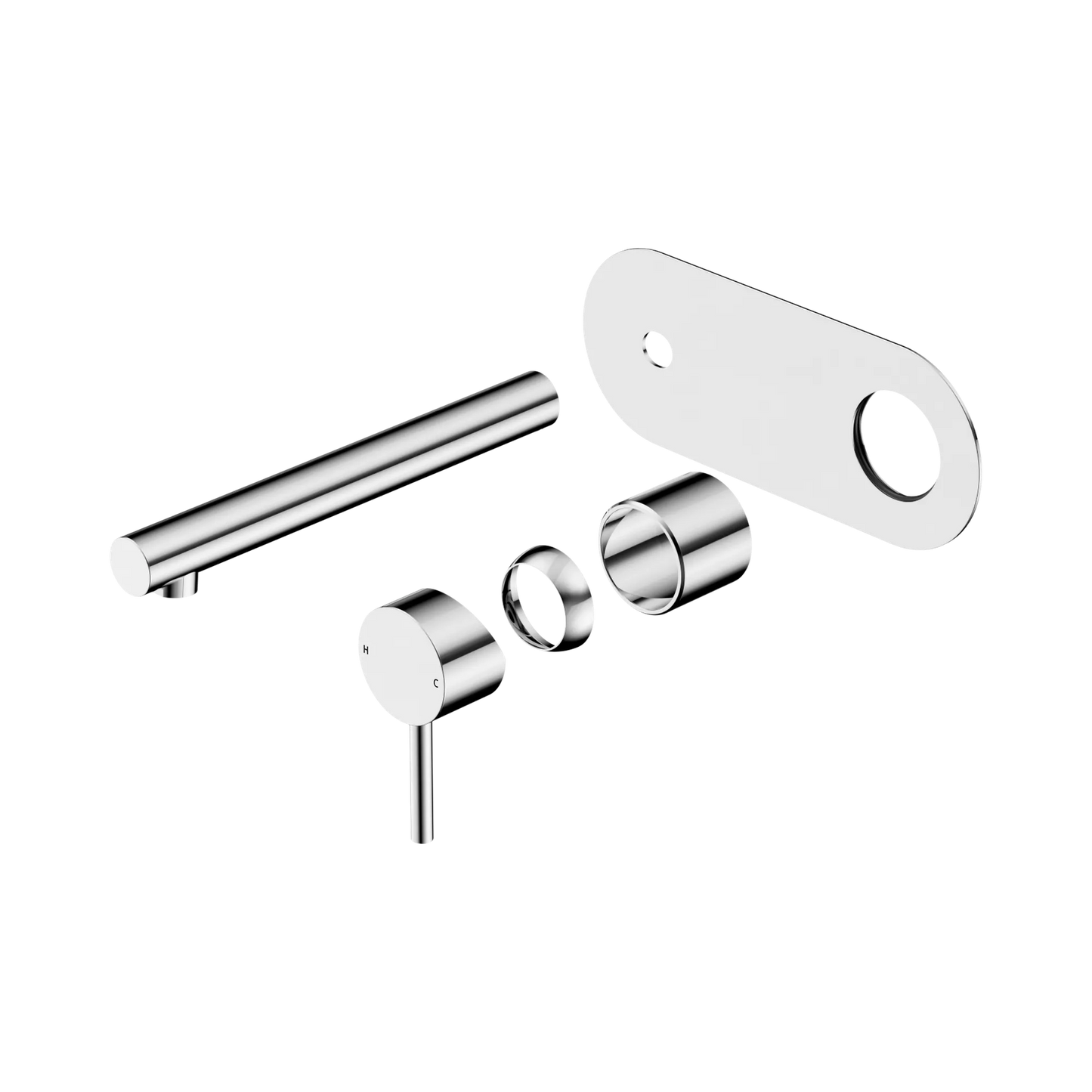 Dolce II Wall Basin/Bath Mixer Trim Kits Only Chrome