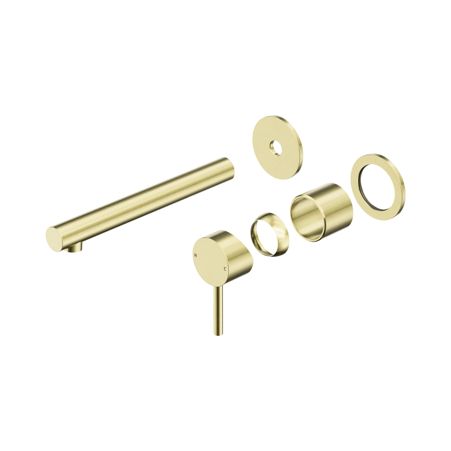 Dolce II Wall Basin/Bath Mixer Separate Back Plate Trim Kits Only Brushed Gold
