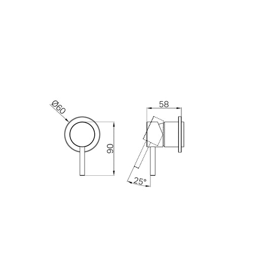 Dolce II Shower Mixer Trim Kits Only Chrome