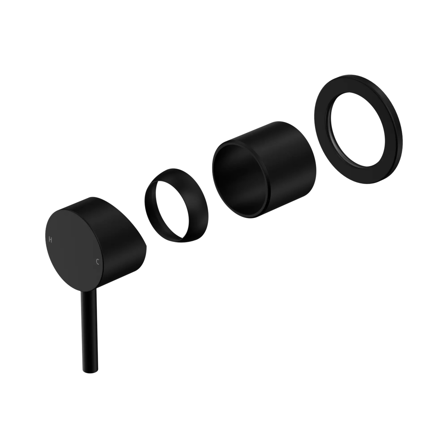 Dolce II Shower Mixer Trim Kits Only Matte Black
