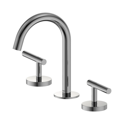 Mecca Lever Basin Set Arc Spout Chrome