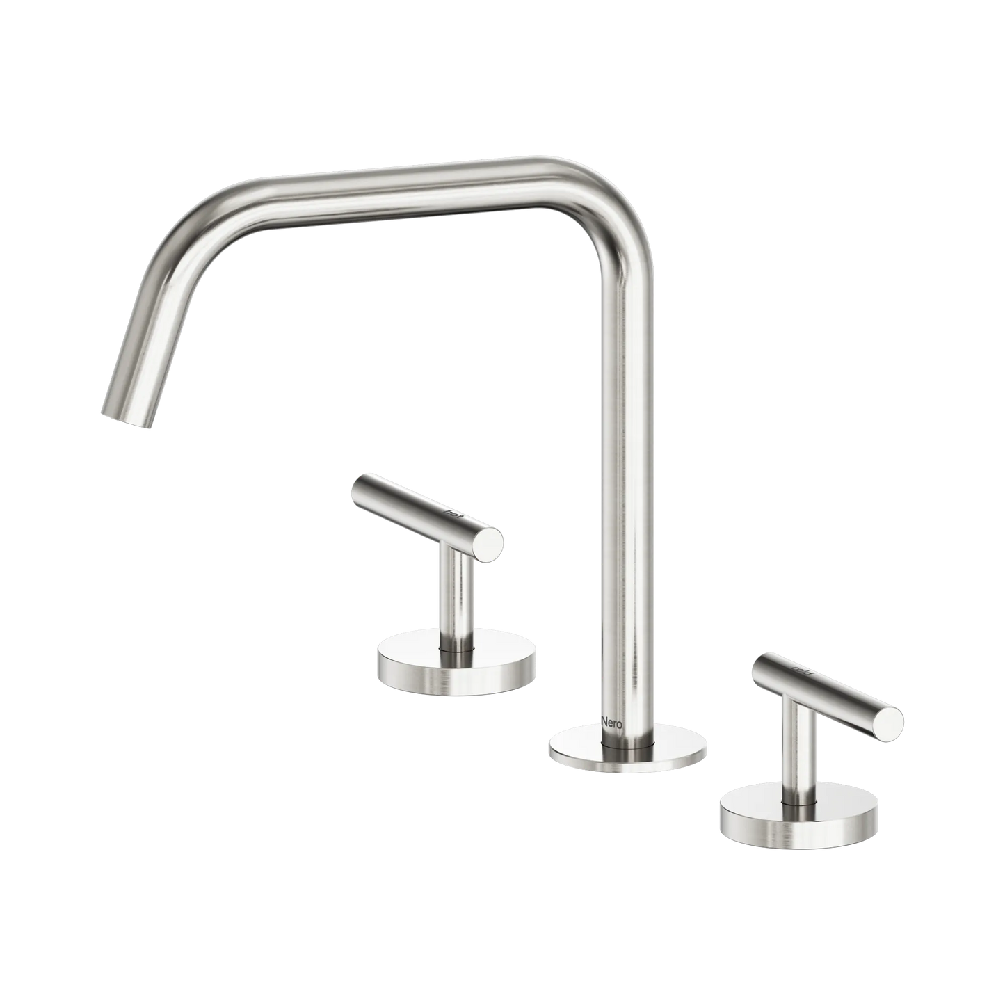 Mecca Lever Bath/Kitchen Set Edge Spout II Brushed Nickel