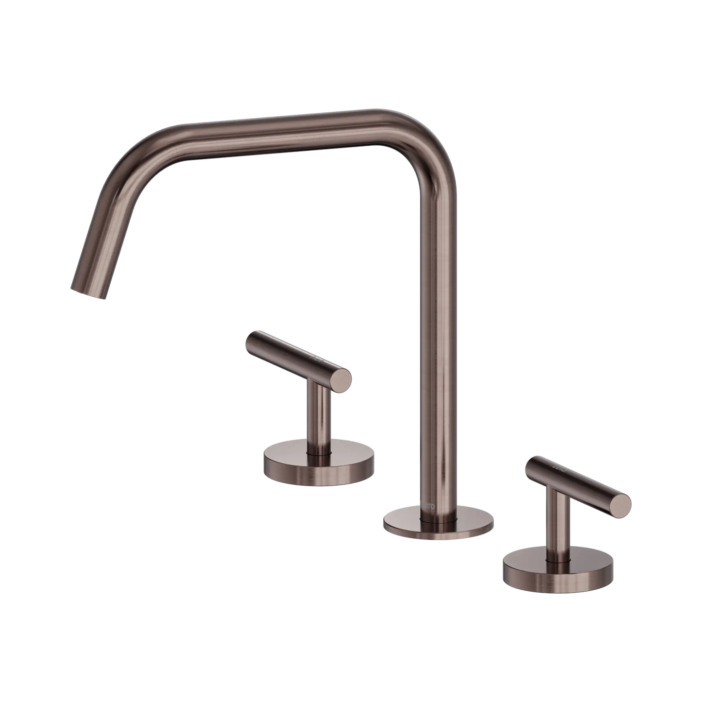 Mecca Lever Bath/Kitchen Set Edge Spout II Brushed Bronze