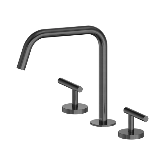 Mecca Lever Bath/Kitchen Set Edge Spout II Gun Metal