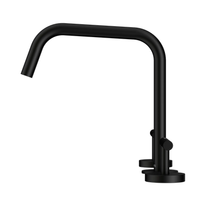 Mecca Lever Bath/Kitchen Set Edge Spout II Matte Black