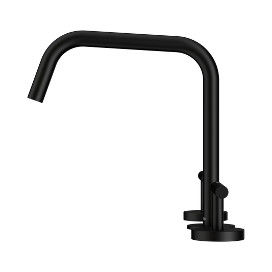 Mecca Lever Bath/Kitchen Set Edge Spout II Matte Black