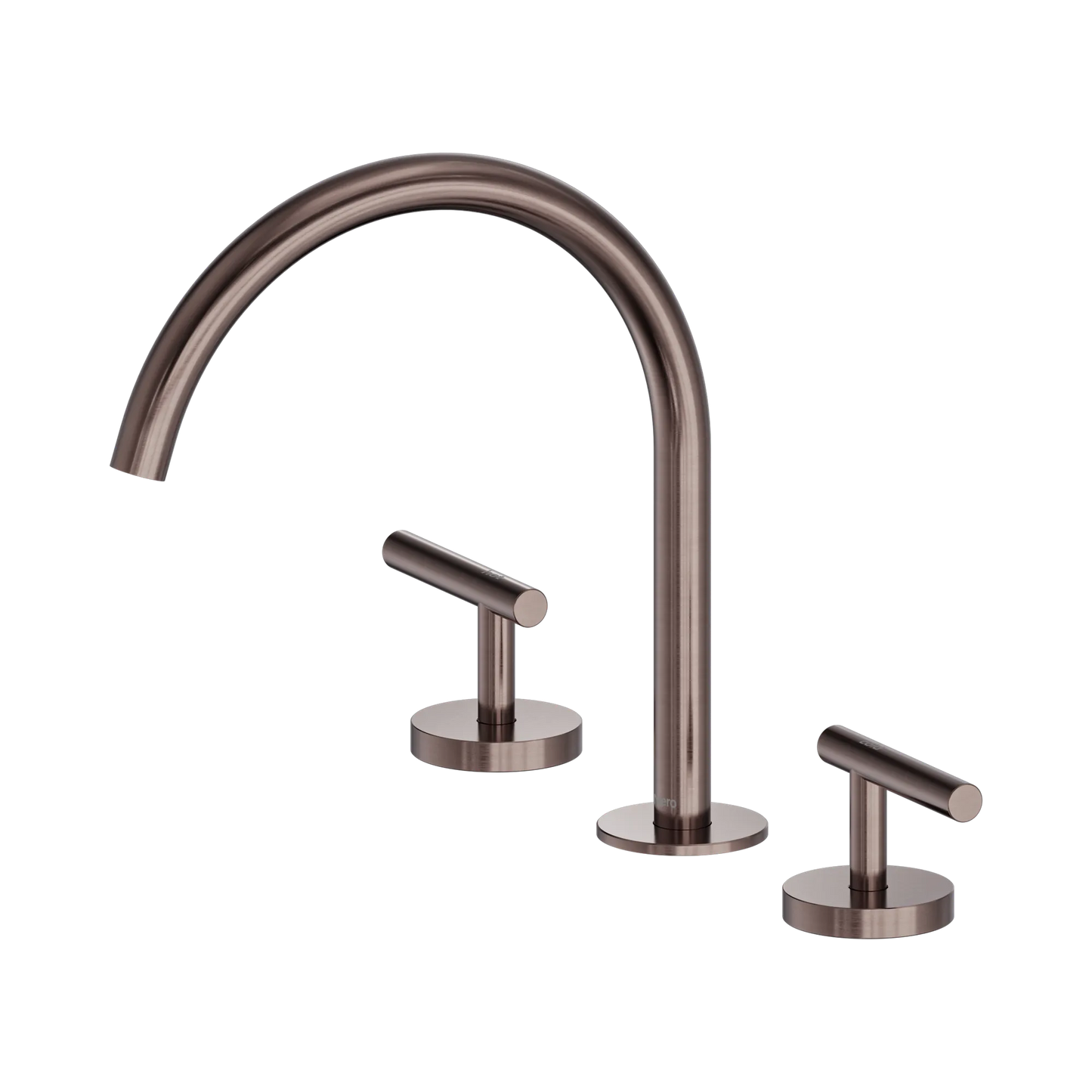 Mecca Lever Bath/Kitchen Set Arc Spout Brushed Bronze
