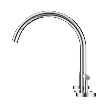 Mecca Lever Bath/Kitchen Set Arc Spout Chrome