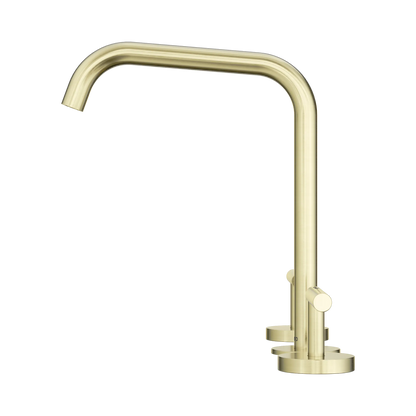 Mecca Lever Bath/Kitchen Set Edge Spout Brushed Gold