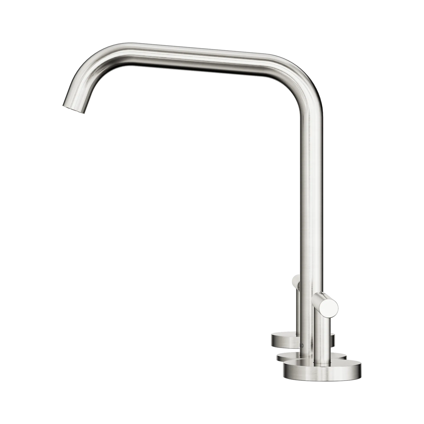 Mecca Lever Bath/Kitchen Set Edge Spout Brushed Nickel