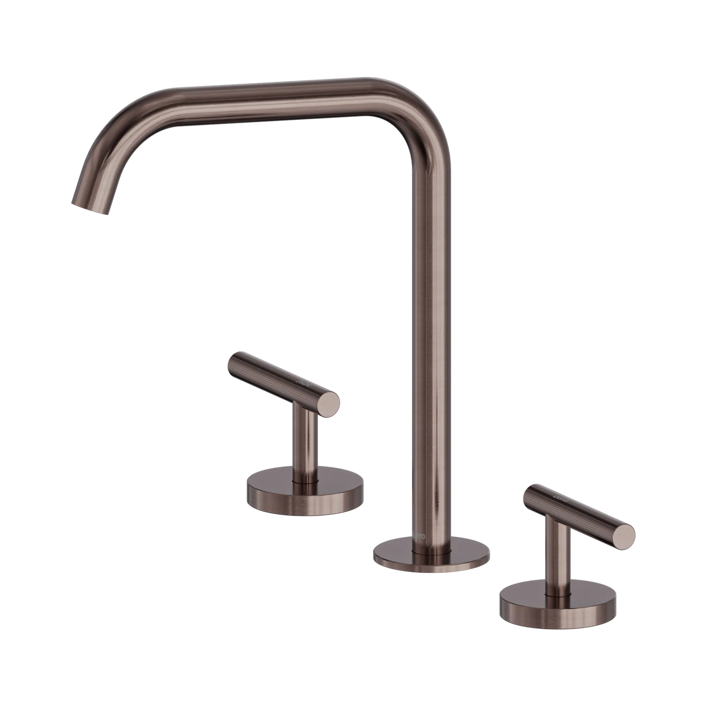 Mecca Lever Bath/Kitchen Set Edge Spout Brushed Bronze