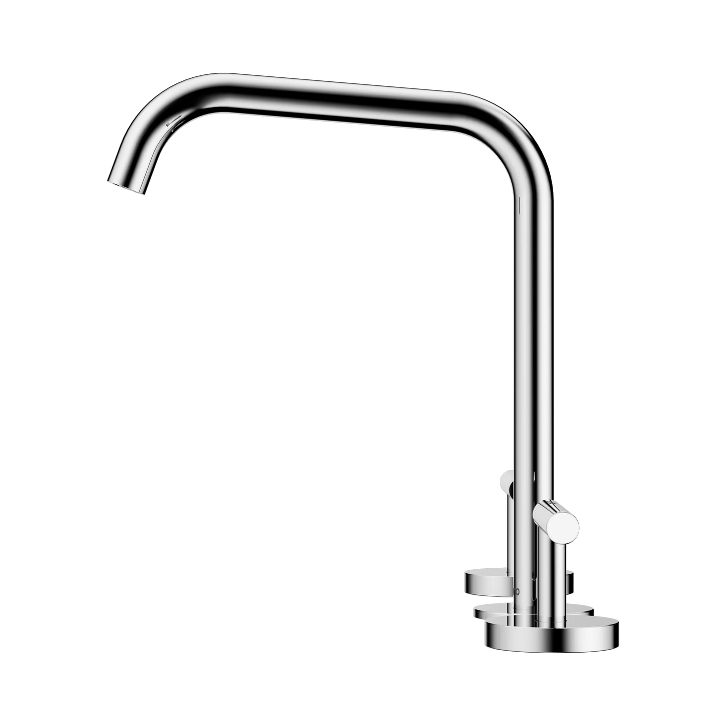 Mecca Lever Bath/Kitchen Set Edge Spout Chrome