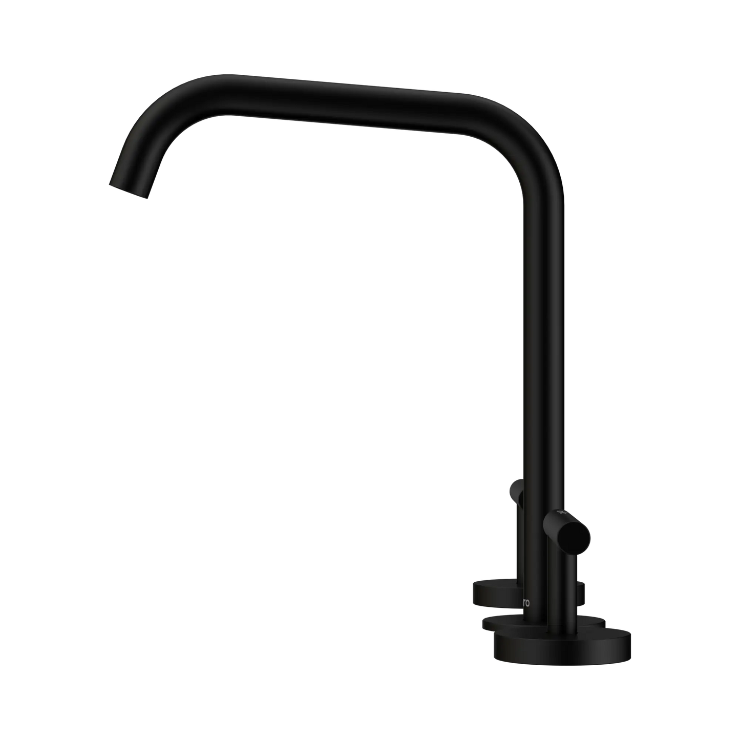 Mecca Lever Bath/Kitchen Set Edge Spout Matte Black