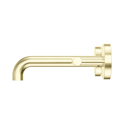 Nero Mecca Lever Wall Basin/Bath Set 160mm Spout Brushed Gold