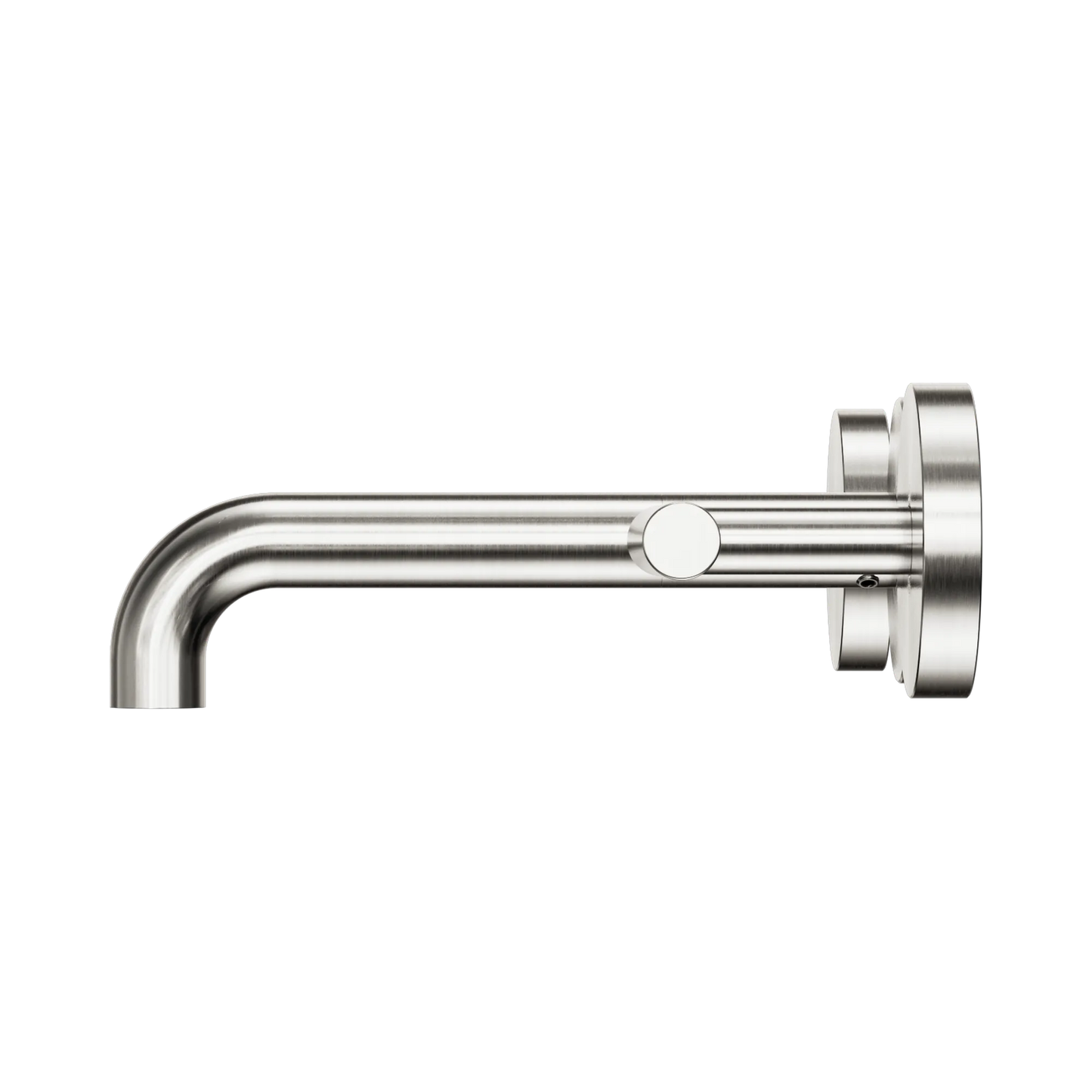 Mecca Lever Wall Basin/Bath Set 160mm Spout Brushed Nickel
