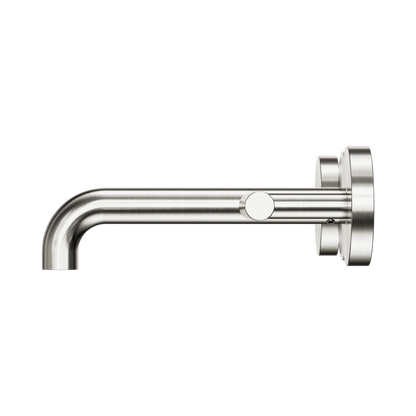 Mecca Lever Wall Basin/Bath Set 160mm Spout Brushed Nickel