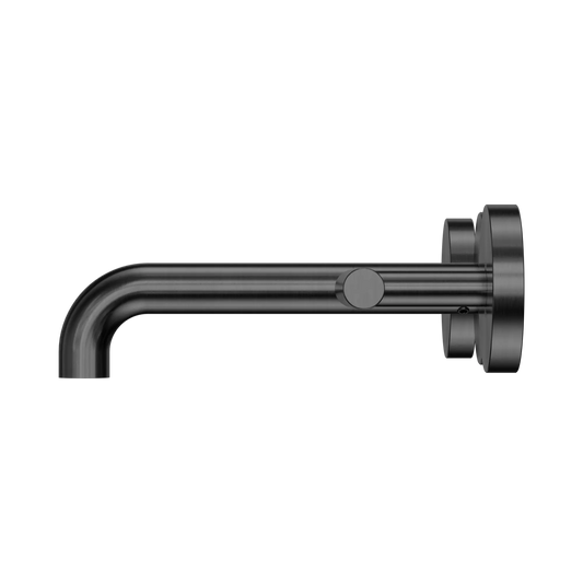 Mecca Lever Wall Basin/Bath Set 160mm Spout Gun Metal