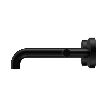 Mecca Lever Wall Basin/Bath Set 160mm Spout Matte Black