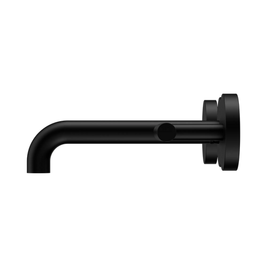 Mecca Lever Wall Basin/Bath Set 160mm Spout Matte Black