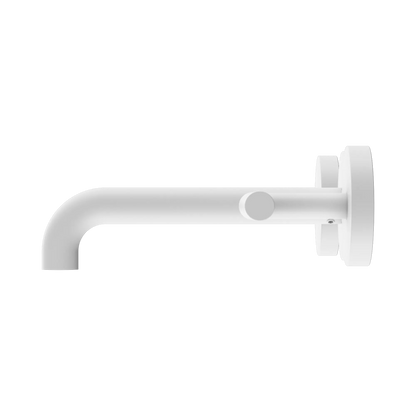 Nero Mecca Lever Wall Basin/Bath Set 160mm Spout Matte White