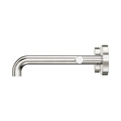 Mecca Lever Wall Basin/Bath Set 185mm Spout Brushed Nickel