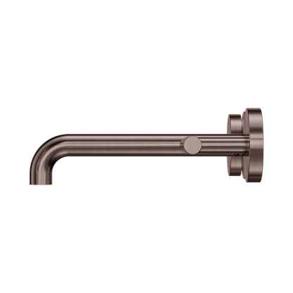 Mecca Lever Wall Basin/Bath Set 185mm Spout Brushed Bronze