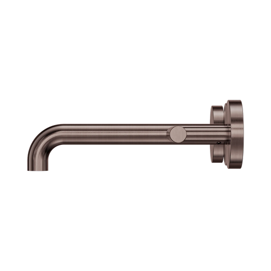 Mecca Lever Wall Basin/Bath Set 185mm Spout Brushed Bronze