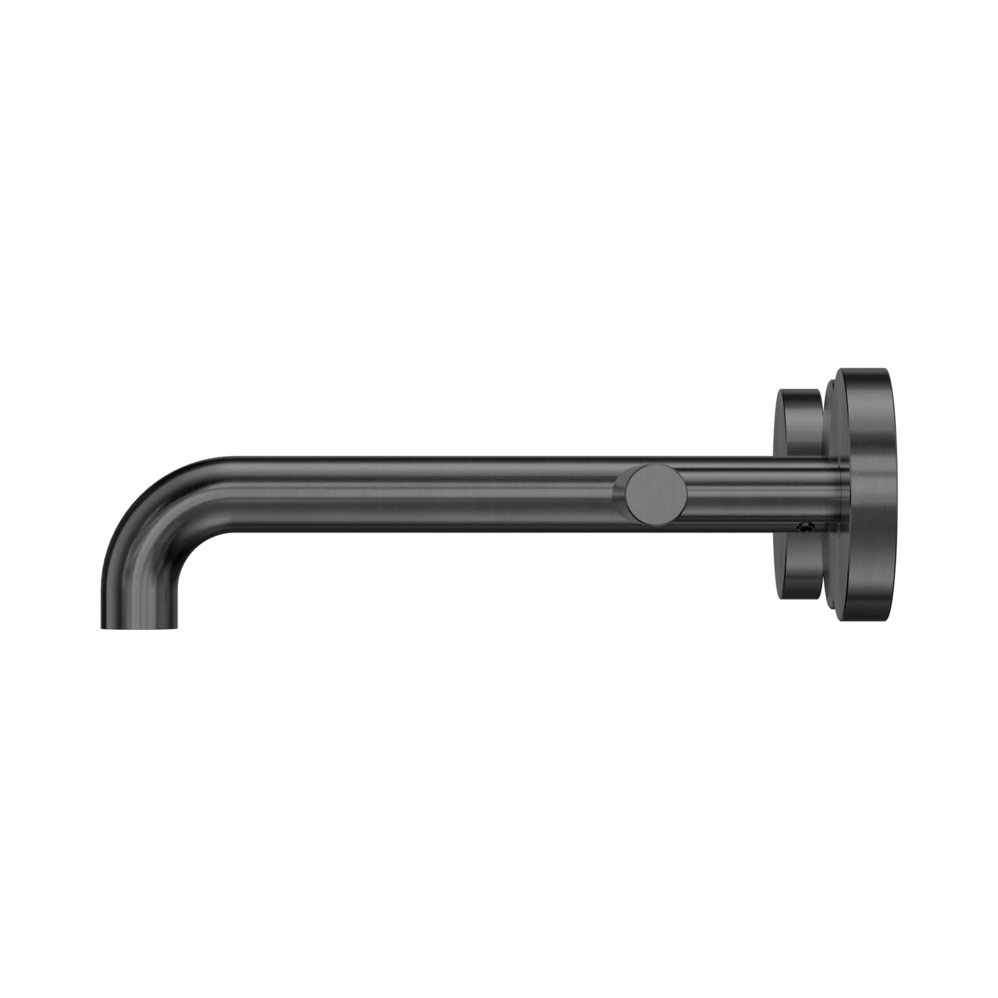 Mecca Lever Wall Basin/Bath Set 185mm Spout Gun Metal